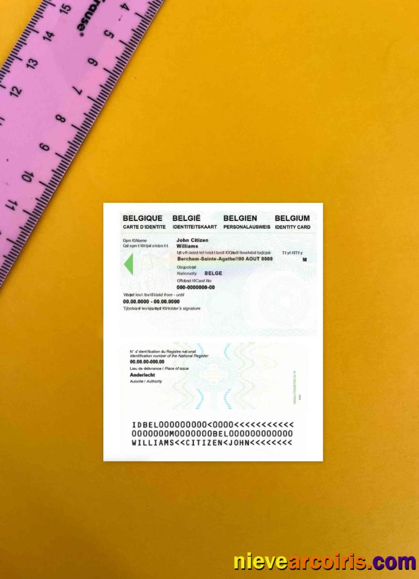 Belgium Identity card photolook